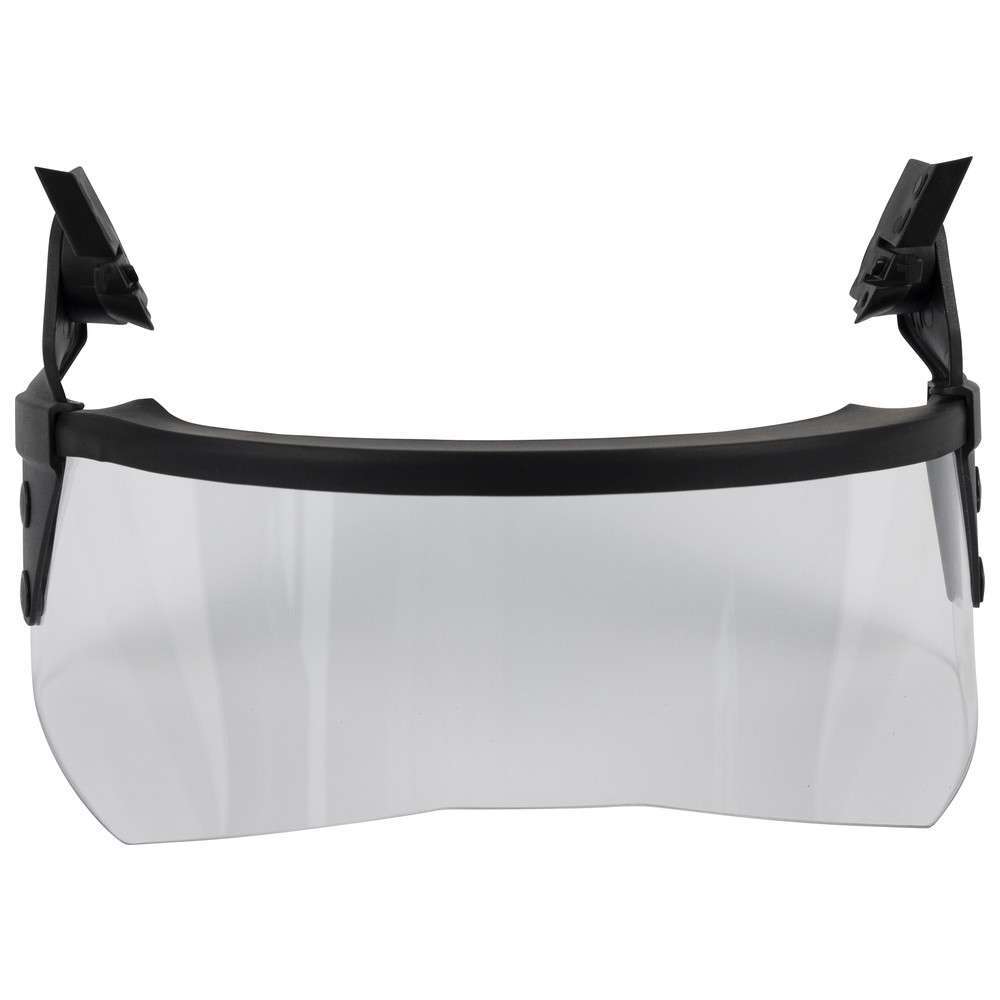 Busch PROtective CTV-1 clear polycarbonate visor for helmets. Provides eye protection for arborists, forestry, and rescue operations.